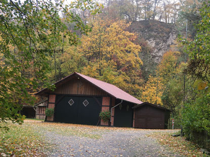 Zugang zur Freilichtb�hne in Borgholzhausen