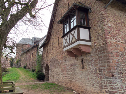 Stadtmauer an der "Friedenslinde" von Dilsberg