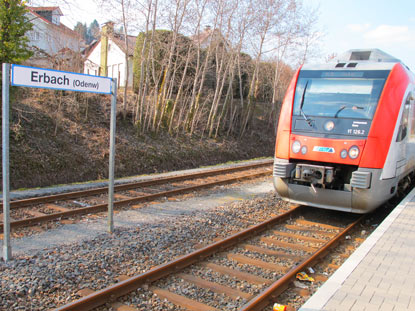Bahnhof von Erbach im Odenwald