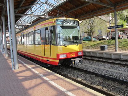 Bahnhof von Menzingen. 