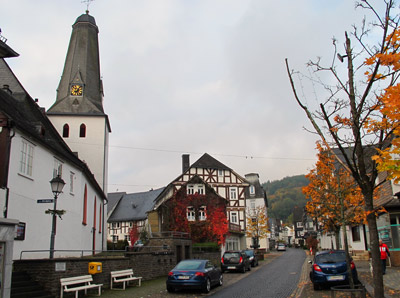 Lahnwanderung: Bad Laasphe - Knigstrae und evangelische Kirche