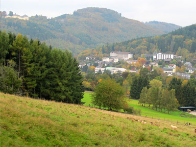 Lahnwanderweg: Blick zurck auf Bad Laasphe