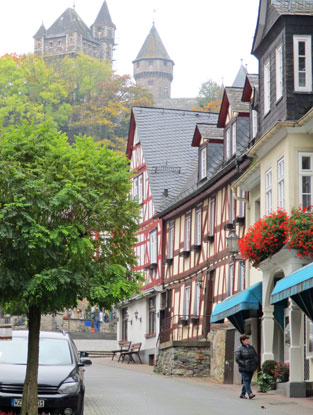 Blick auf das Schloss Braunfels