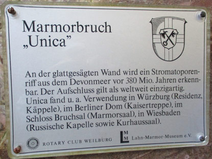 UNICA-Marmorbruch in Villmar