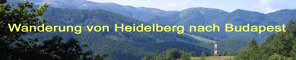 Seitenlogo: Wanderung von Heidelberg nach Budapest