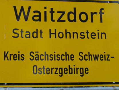 Ortsschild von Waitzdorf