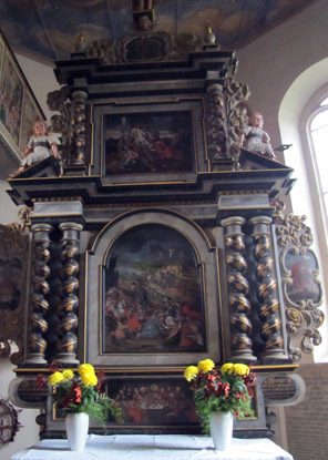 Der Flgelaltar in der Bauernbarockkirche (1521)