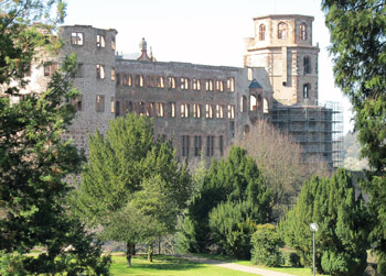 Heidelberger Schloss von der Ostseite