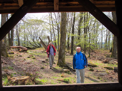 An der Ernst-Hohn-Htte am Tag der offiziellen Erffnung des Neckarsteigs (21.04.2012) 