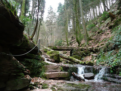 Unmittelbar neben der Burg Zwingenberg verluft die Wolfsschlucht, die Carl Maria von Weber zu seiner Oper   "Der Freischtz" inspiriert haben soll.