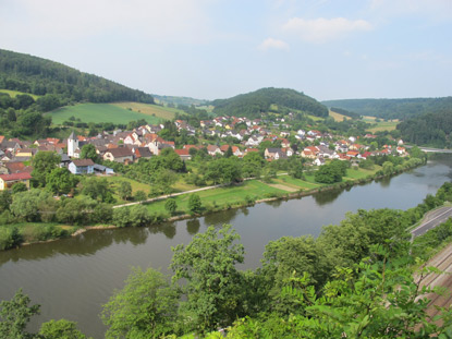 Blick auf den Ort Guttenbach