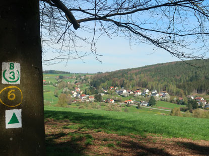 Blick vom Kiesebuckel auf Airlenbach