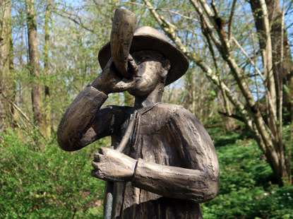 Schweinehirt " Bernd" hat  in Olfen ein Denkmal