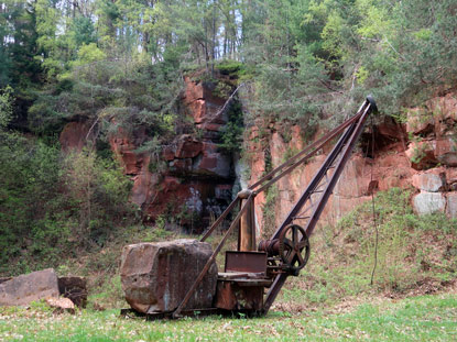 Museuems-Steinbruch bei Olfen im Odenwald