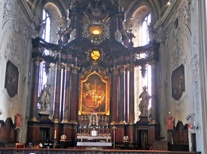 Hauptaltar der Wallfahrsbasilika St. Georg in Walld�rn