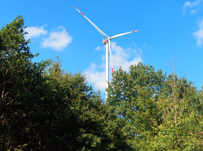 Windkratanlage auf dem Welscheberg bei  Buchen