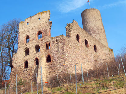 Wanderung Odenwald: Strahlenburg  bei Schriesheim