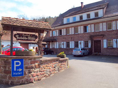 Die Fuchssche Mhle im Wechnitztal  ist seit 1968 ein Restaurant mit einem 3-Sterne Hotel.