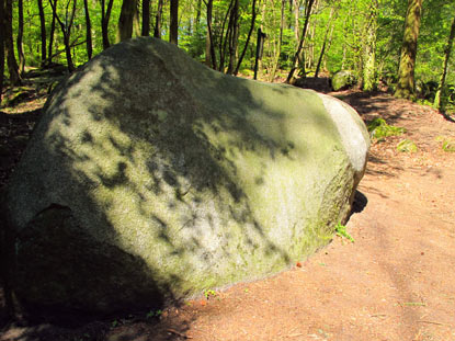 Das Naturdenkmal "Steinerner Gaul" erinnert in seiner Form an ein liegendes Pferd.