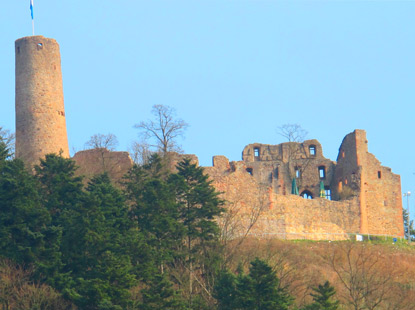 Burgensteig: Burg Windeck bei Weinheim