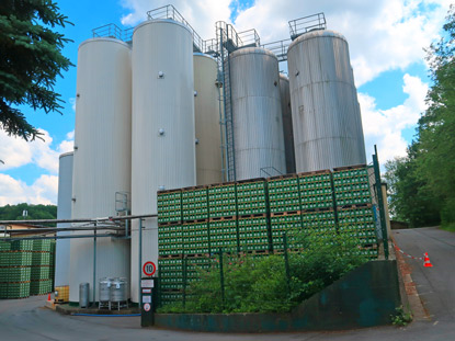 Schmucker Brauerei Blick auf das Werksglnde