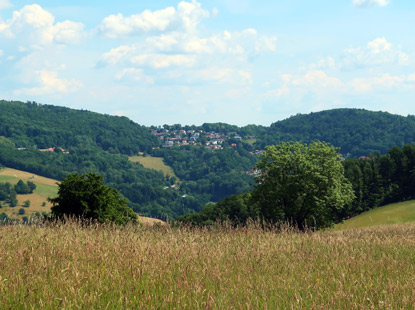 Sdlich von Seidenbuch Blick auf Lindenfels