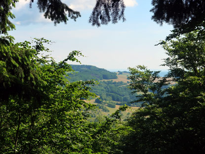 Aussicht von der  Mathildenruhe