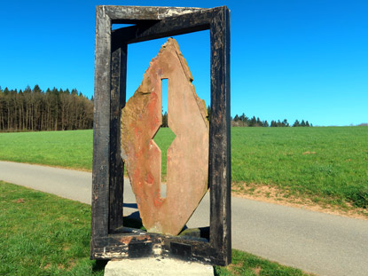Neue Ausicht auf dem Kunstweg bei Obr-Abtsteinach von Alfred Wolf