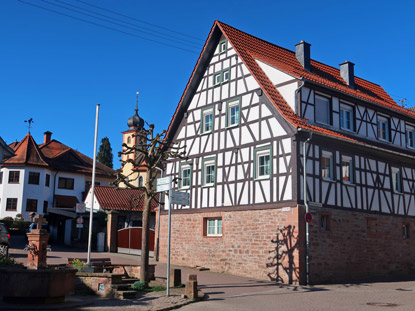 Fachwerkhaus am Marktplatz von Heiligkreuzsteinach