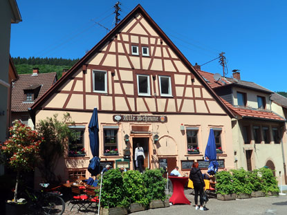 Gastrhaus Alte Scheune in der Altstadt von Neckargemnd