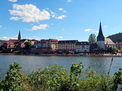 Von Kleingemnd hat man diesen Blick auf die Altstadt von Neckargemnd