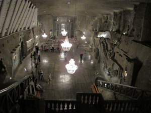 Die Kapelle der Seligen Kinga im Salzbergwerk Wieliczka  bei Krakau