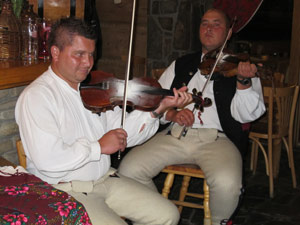 Goralenmusiker im Restaurant Bąkowa Zohylina in Zakopane