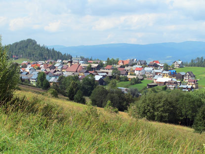 Zips: Der Ort Dursztyn (Dornstein) gehrt bis 1918 zum Knigreich Ungarn.