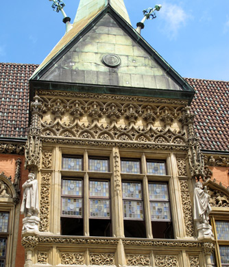 An dem Alten Rathaus zeigten  die Brger von Breslau ihren Reichtum 