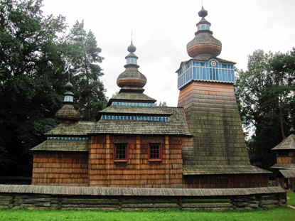 Im Freilichtmuseum Sanok sind 2 russisch-orthodoxe Kirchen