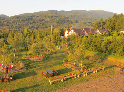 Im Abendlicht der 1.222m hohe Berg Smerek