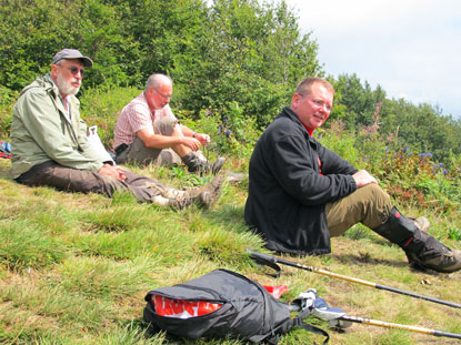 Rast am 1.102 m hohen Fereczata ....