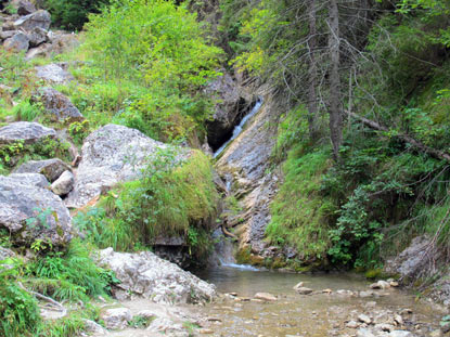 Durch die Homole-Schlucht fliet der Fluss Kamionka.