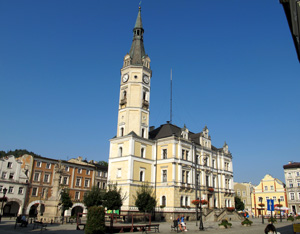 Der Rynek von Lądek Zdrj (Bad Landeck)