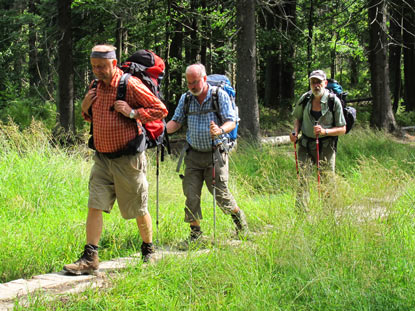 Zum Glck besserte sich nach wenigen Kilometern der Beskiden-Hauptweg