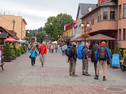 Die Fugngerzone von Wisła (Weichsel)