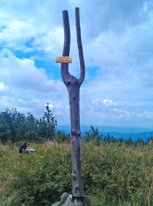 Gipfel des Skrzyczne (Rauhkogel), der hchste Berg der Schlesischen Beskiden