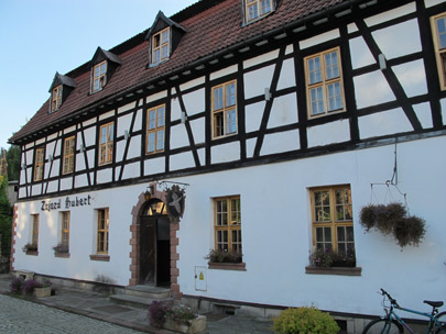 In dem alten Gasthaus Zajazd HUBERT in Walim (Wstewaltersdorf) haben wir bernachtet.