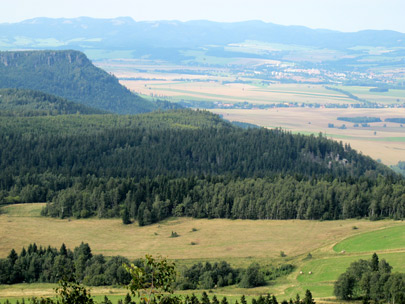 Blick von der Aussichtsplattform der Groen Heuscheuer in nrdlicher Richtung