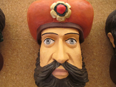 Im Audienzsaal des Wawel Schlosses sind an der Decke noch 30  Charakterkpfe erhalten.