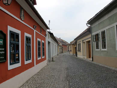 Die Vzivros (Wasserstadt) befindet sich in Esztergom unterhalb des Burgberges.