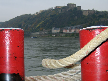 Die alte Festung Ehrenbreitstein wurde von franzsischen Truppen zerstrt.