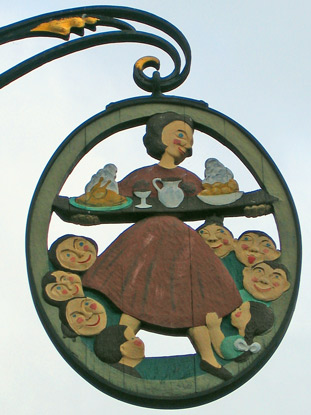 Wirtshausschild in Linz