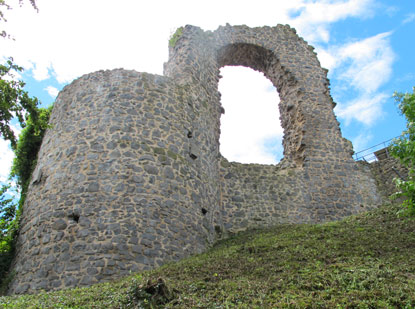 Rolandsbogen bei Rolandsech - das Ziel unserer Wanderung auf dem Rheinburgenweg